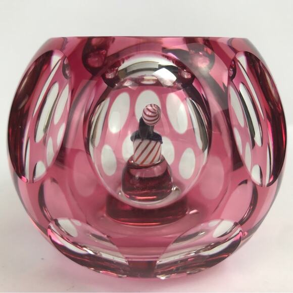 Perthshire Peter McDougall Seal Balancing Ball 1979E Faceted Vintage Paperweight - Picture 5 of 16